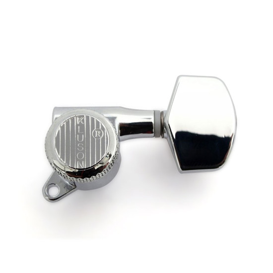 Kluson Modern Backlock 3+3 satus hangolókulcs készlet króm nagy gombbal