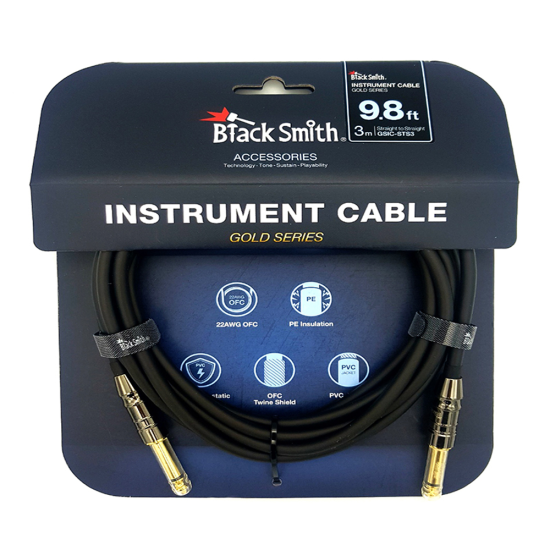 Blacksmith Gold Series Egyenes-Egyenes 3m kábel