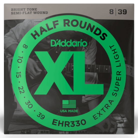 D'addario EHR330 Half Round 08-38 Super Light