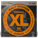 D'addario EHR340 Half Round 10-52 Light Top/Heavy Bottom