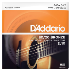 D'addario EJ10 80/20 bronz 10-47