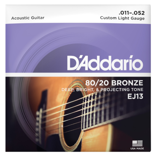 D'addario EJ13 80/20 bronz 11-52