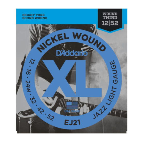D'addario EJ21 Nickel 12-52 Jazz Light