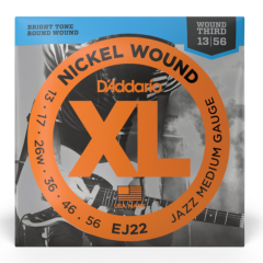 D'addario EJ22 Nickel 13-56 Jazz Medium