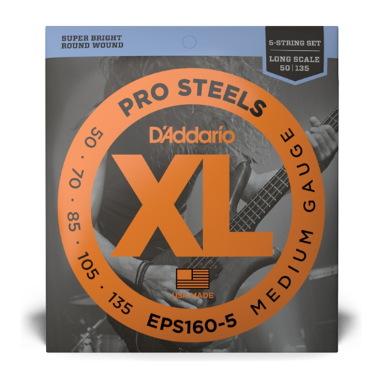 D'addario EPS160-5 Pro Steel 50-135 basszusgitár húr