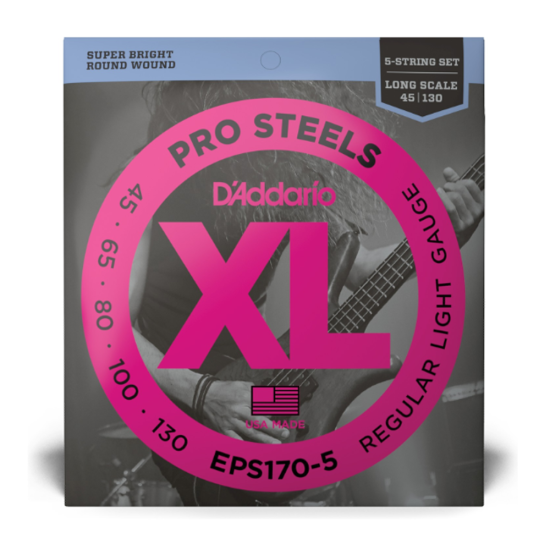 D'addario EPS170-5 Pro Steel 45-130 basszusgitár húr