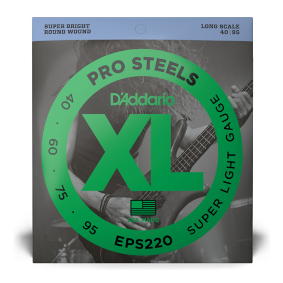 D'addario EPS220 Pro Steel 40-95 basszusgitár húr