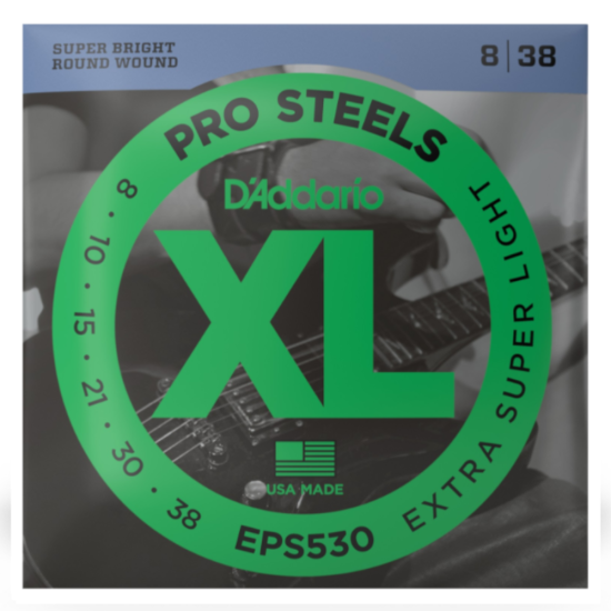D'addario EPS530 Pro Steel 08-38 Extra Super Light