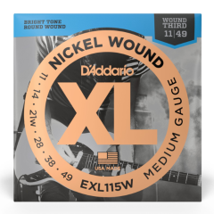 D'addario EXL115W Nickel 11-49 Medium