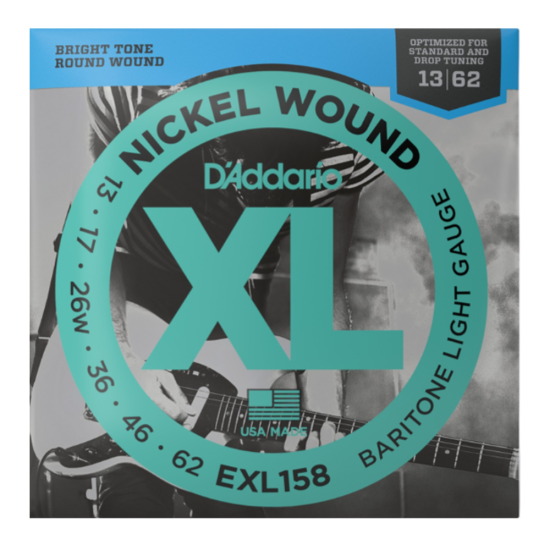 D'addario EXL158 Nickel 13-62 Baritone Light
