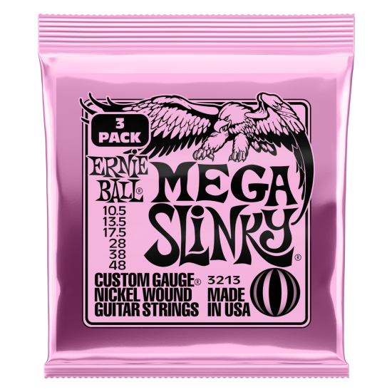 Ernie Ball 3213 Mega Slinky húrkészlet 10,5-48 3 Pack