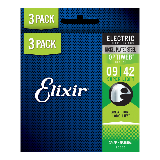 Elixir OptiWeb (16550) 9-42 Super Light elektromos húrkészlet 3db