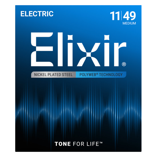Elixir PolyWeb (12100) 11-49 Medium elektromos húrkészlet