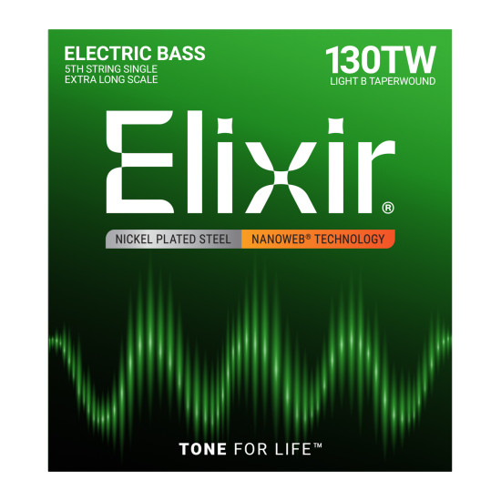 Elixir NanoWeb (15433) 5th .130 Light XL Extra Long B basszusgitár húr