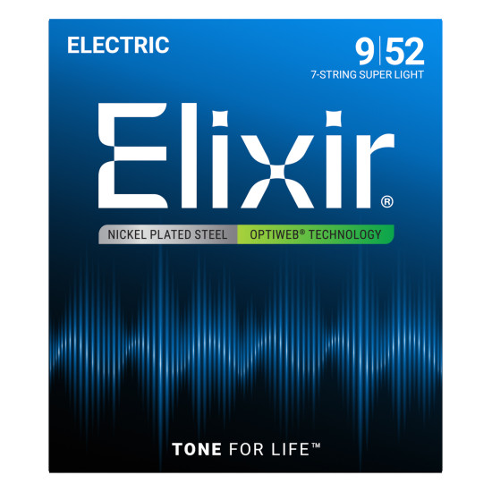 Elixir OptiWeb (19007) 9-52 7- String Super Light elektromos húrkészlet