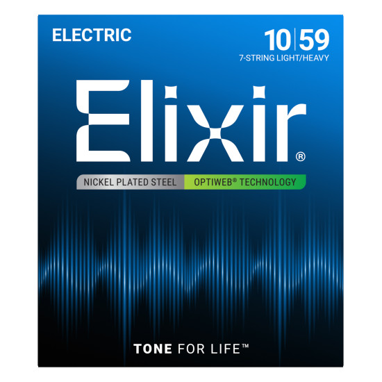 Elixir OptiWeb (19074) 10-59 7- String Light/Heavy elektromos húrkészlet