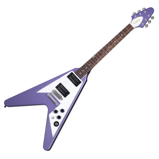 Epiphone Kirk Hammet 1959 Flying V Purple Metallic
