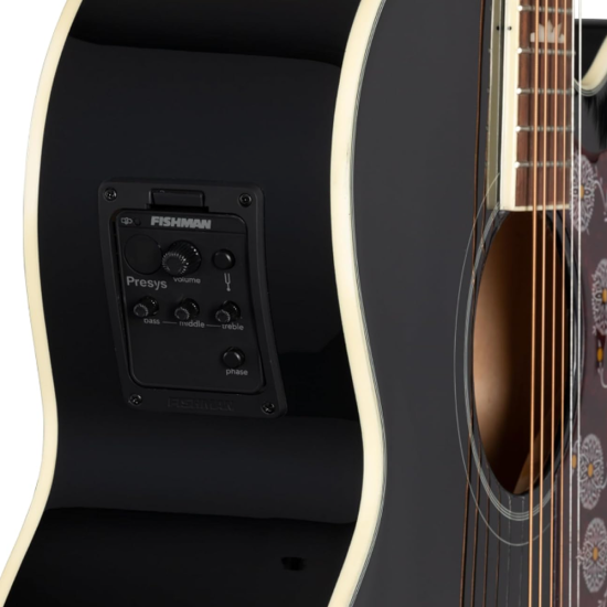 Epiphone J-200 Studio Ebony Black 