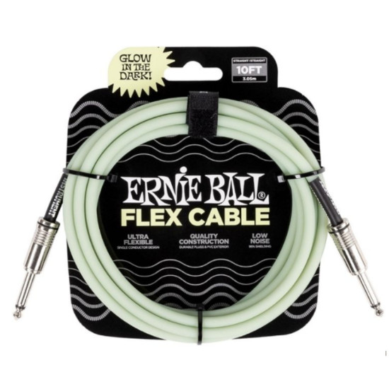 Ernie Ball 6436 Flexcable 3m gitárkábel glow