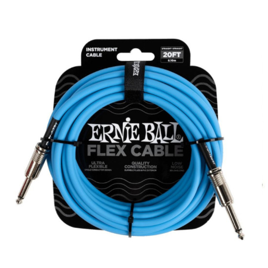 Ernie Ball 6417 Flexcable 6m gitárkábel kék