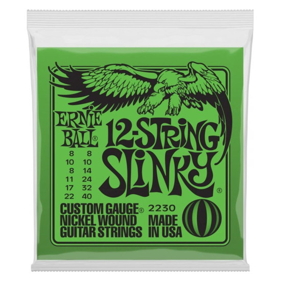 Ernie Ball 2230 Nickel Wound 8-40 12-húros very light szett