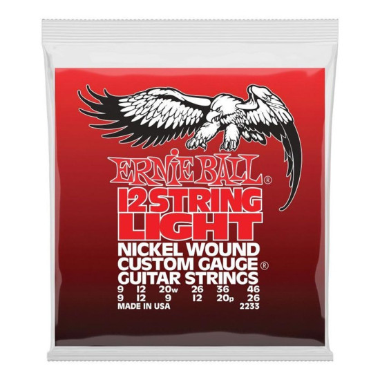 Ernie Ball 2233 Nickel Wound 9-46 12-húros light szett