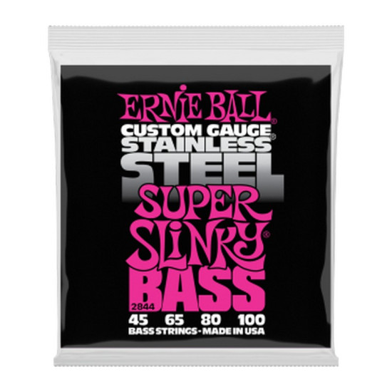 Ernie Ball 2844 Stainless Steel Super Slinky 45-100 basszusgitár húr
