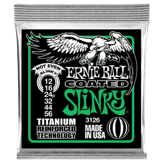 Ernie Ball 3126 Titanium RPS Coated Super Slinky 12-56