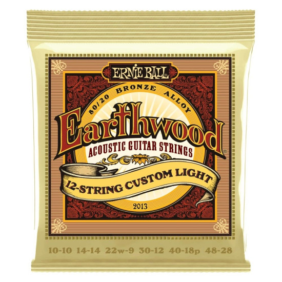 Ernie Ball 2013 Earthwood 80/20 bronz húrkészlet 10-48 (12 húros)