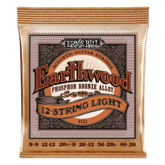 Ernie Ball 2153 Earthwood foszfor bronz húrkészlet 9-46 (12 húros)
