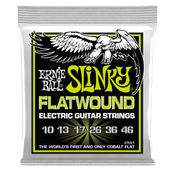 Ernie Ball 2591 Flatwound Regular Slinky 10-46