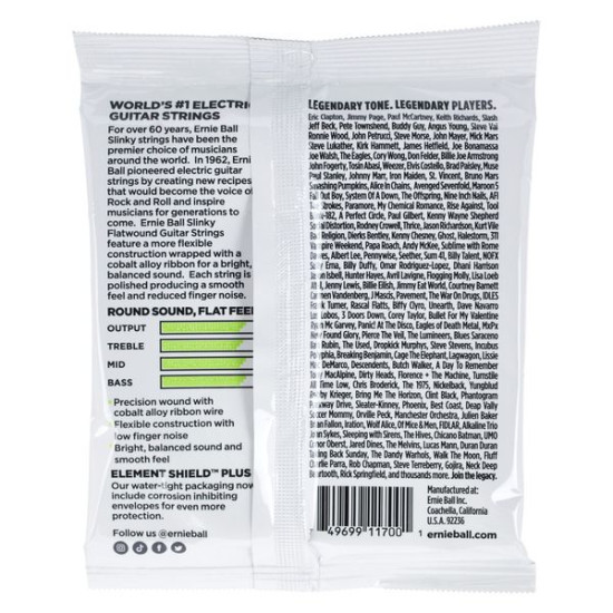 Ernie Ball 2591 Flatwound Regular Slinky 10-46
