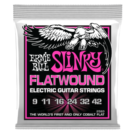 Ernie Ball 2593 Flatwound SuperSlinky 9-42