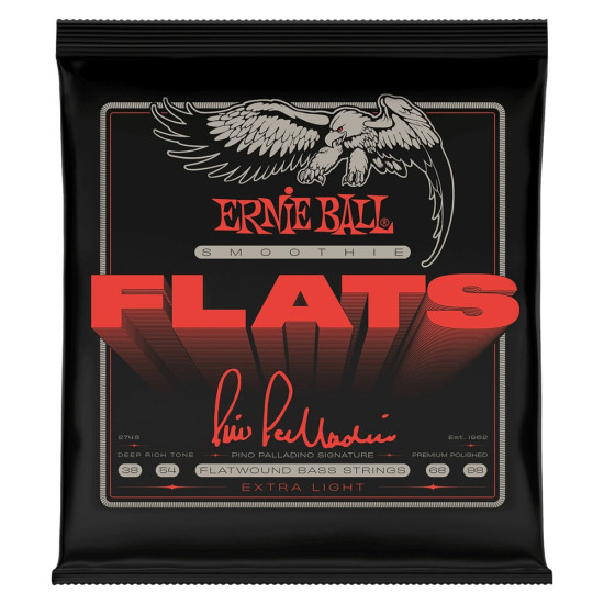 Ernie Ball 2748 Extra Light Pino Palladino Signature Smoothie Flats 38-98 húrkészlet