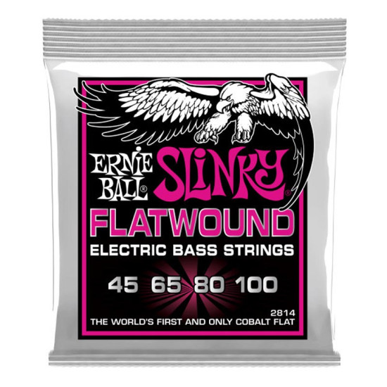 Ernie Ball 2814 Super Slinky Flatwound 45-100 húrkészlet