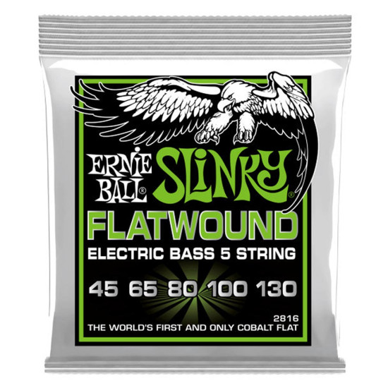 Ernie Ball 2816 5 String Regular Slinky Flatwound 45-130 húrkészlet