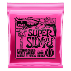 Ernie Ball 3223 Super Slinky húrkészlet 9-42 3 Pack