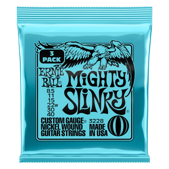 Ernie Ball 3228 Mighty Slinky húrkészlet 8,5-40 3 Pack