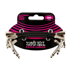 Ernie Ball 6220 Flat Ribbon Patch Kábel 7,5cm Fekete