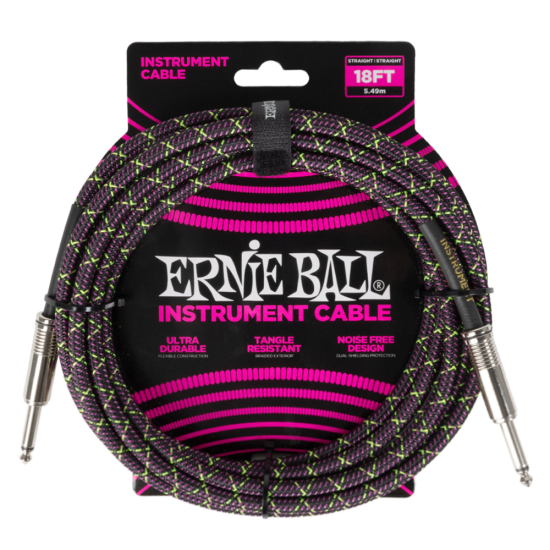 Ernie Ball 6431 Emerald Argyle Szövetkábel 5.5m