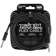 Ernie Ball 6434 Flexcable 3m gitárkábel fekete