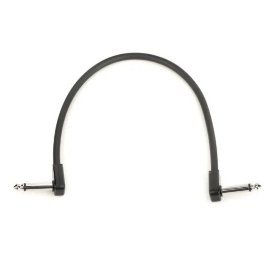 Ernie Ball 6440 Flat Patch Kábel 30cm Fekete