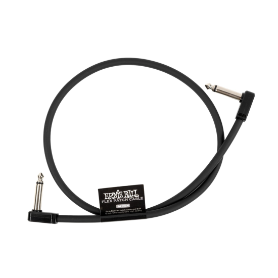Ernie Ball 6442 Flat Patch Kábel 60cm Fekete