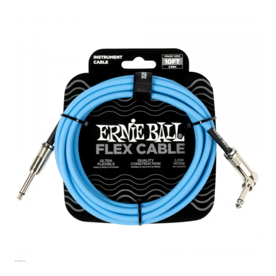 Ernie Ball 6464 Flexcable 3m gitárkábel kék