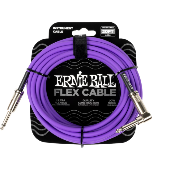 Ernie Ball 6466 Flexcable 6m gitárkábel lila