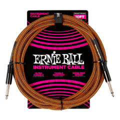 Ernie Ball 6468 Pumpkin Pie Szövetkábel 3m