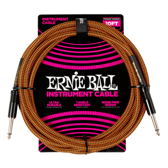 Ernie Ball 6468 Pumpkin Pie Szövetkábel 3m