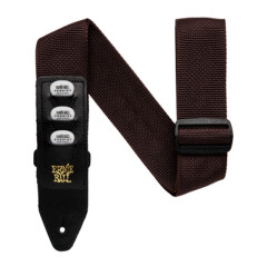 Ernie Ball 4250 Pengetőtartós Gyöngyvászon Heveder Barna