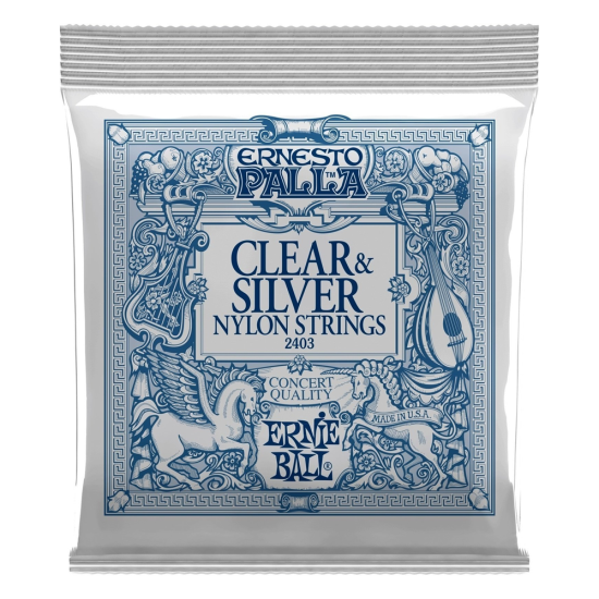 Ernie Ball 2403 Clear Silver Nylon húrkészlet