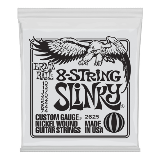 Ernie Ball 2625 Nickel Wound 8 String Slinky 10-74 8 húros húrkészlet